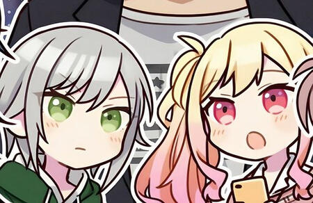 Shiho and Saki from Project Sekai